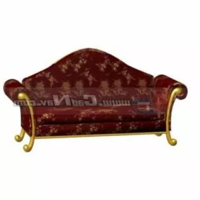 Antique Furniture Reproduction Sofa 3d model