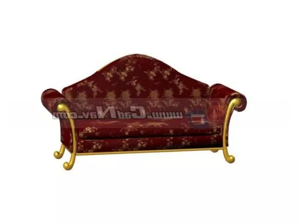 Antique Furniture Reproduction Sofa 3d model Antique Furniture Reproduction Sofa 3d model
