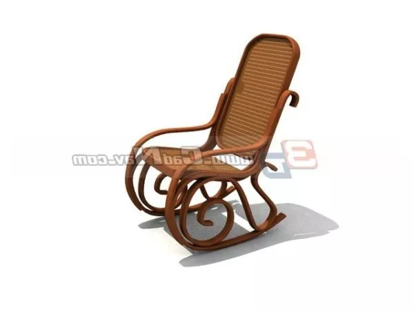Antique Garden Rocking Chair 3d model Antique Garden Rocking Chair 3d model