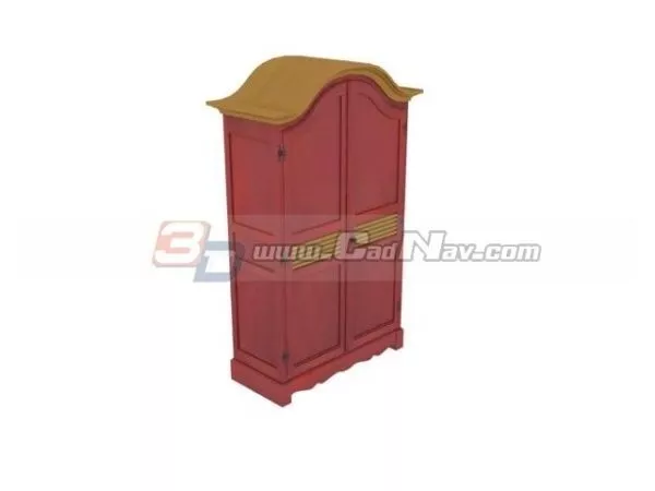 Antique Side Cabinet 3d model Antique Side Cabinet 3d model