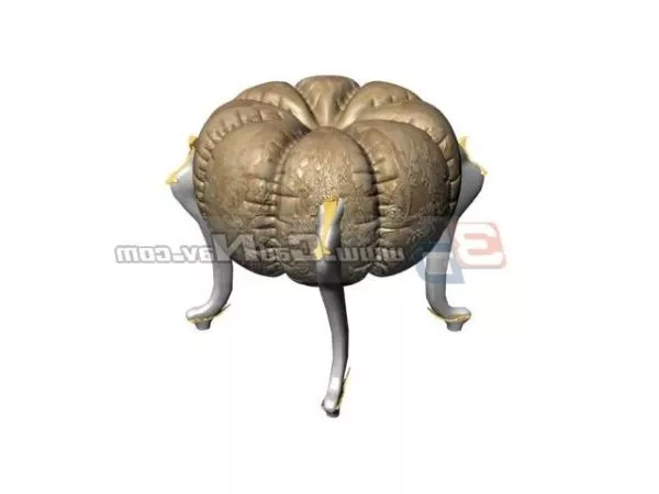 Antique Stool Chair Furniture 3d model Antique Stool Chair Furniture 3d model