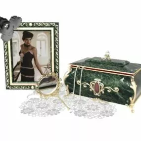 Antique Fashion Vanity Dresser 3d model