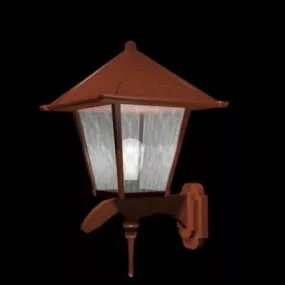 Antique Wall Mount Lantern Sconce 3d model