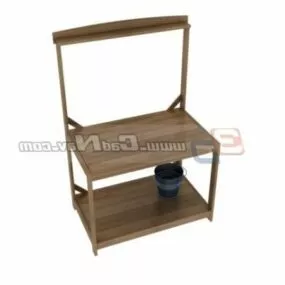 Antique Home Wash Basin Stand 3d model