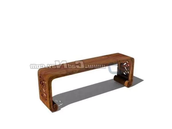 Classic Wooden Sofa Console Table 3d model Classic Wooden Sofa Console Table 3d model