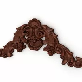 Antique Head Door Ornament 3d model