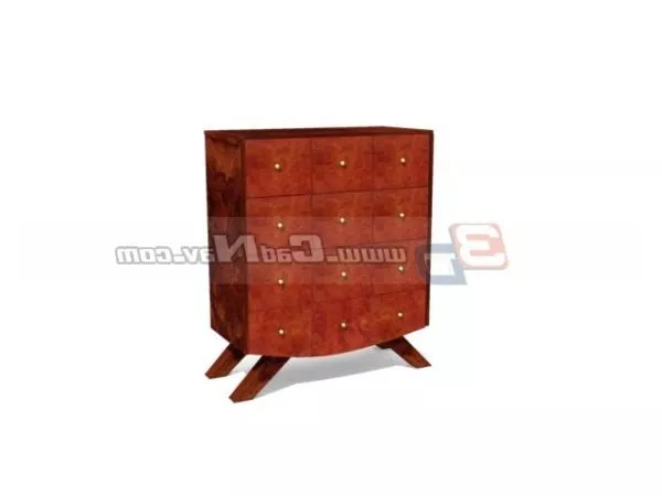 Antique Corner Cupboard Furniture 3d model