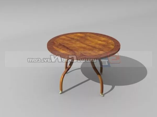 Living Room Antique Round Table 3d model Living Room Antique Round Table 3d model