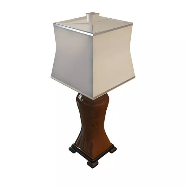 Small Antique Wood Table Lamp 3d model Small Antique Wood Table Lamp 3d model