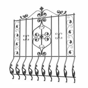 Wrought Iron Window Guard Decoration 3d model
