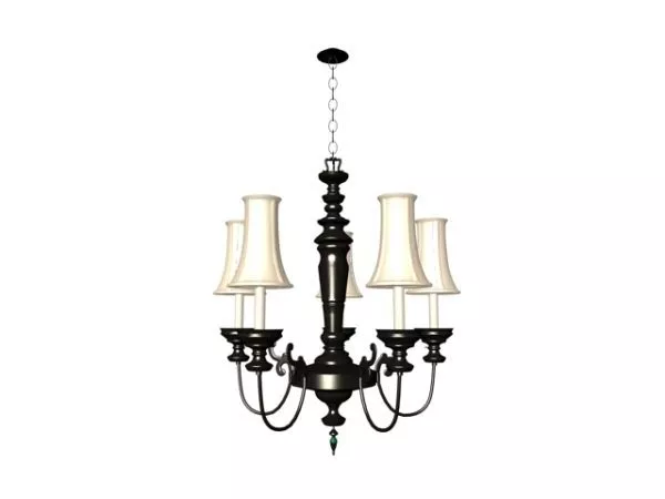 Antique Chandelier Home Pendant Light 3d model Antique Chandelier Home Pendant Light 3d model