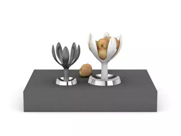 Dish Plate, Fork And Knife Set 3d model