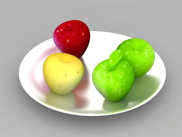 Plate Art Persian Pattern 3d model