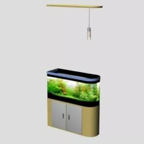 Modern Aquarium With Stand 3d model