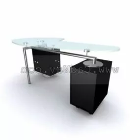 Arc Glass Reception Furniture 3d model
