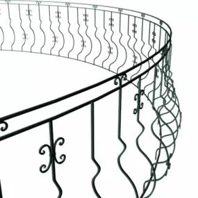 Antique Arc Balcony Railings 3d model