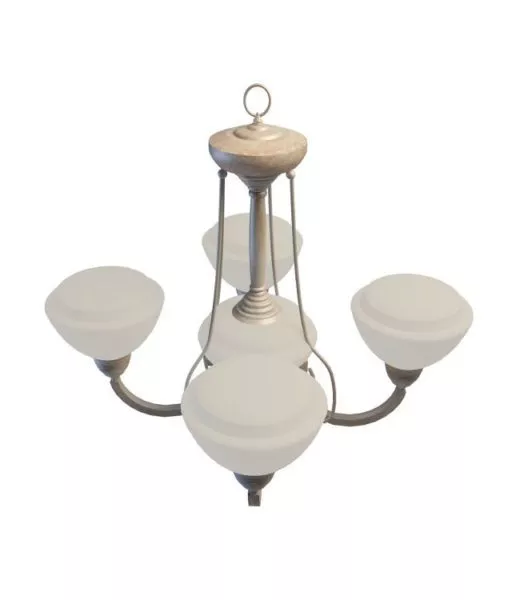Arced-arm Chandelier 3d model Arced-arm Chandelier 3d model