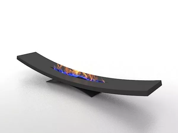 Arch Gas Fireplace Decoration 3d model Arch Gas Fireplace Decoration 3d model