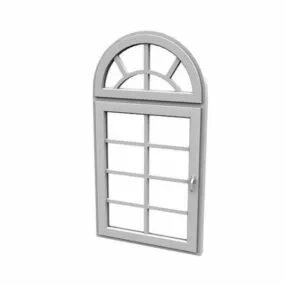 Home Arched Single Window 3d model