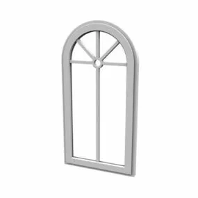 Home Arched Window Decorative Grille 3d model