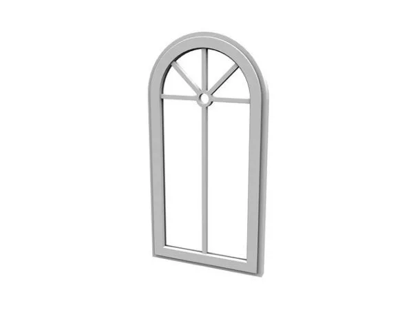 Home Arched Window Decorative Grille 3d model Home Arched Window Decorative Grille 3d model