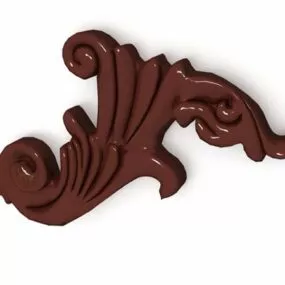 Architectural Decor Wood Carving 3d model