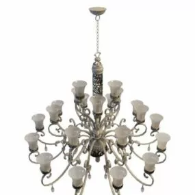 Antique Arm Chandelier Lighting Fixture 3d model