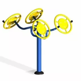 Gym Arm Exercise Equipment Wheel 3d model
