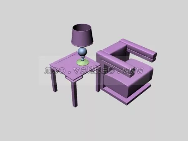 Armchair Furniture And Coffee Table 3d model Armchair Furniture And Coffee Table 3d model