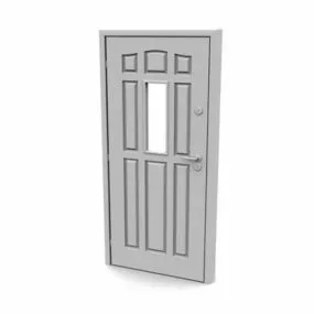 Armored Door Window Furniture 3d model