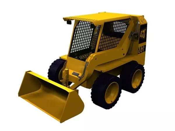 Industrial Armored Wheel Loader 3d model Industrial Armored Wheel Loader 3d model