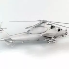 Army Attack Helicopter 3d model