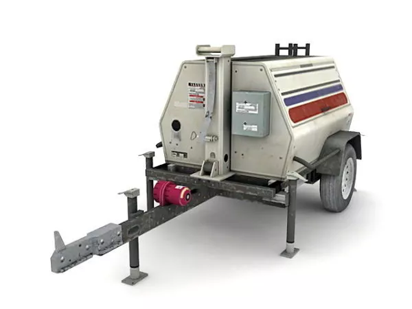 Army Generator Trailer Vehicle 3d model Army Generator Trailer Vehicle 3d model