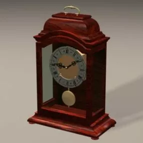 Living Room Art Deco Mantel Clock 3d model