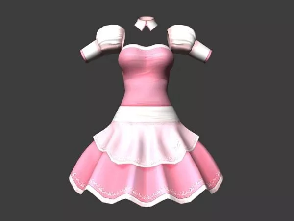 Japanese School Girl Anime Character 3d model