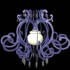 Art Decoration Chandelier Light 3d model