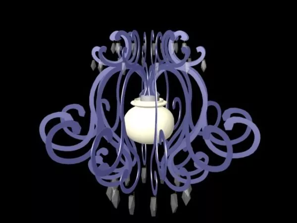 Art Decoration Chandelier Light 3d model Art Decoration Chandelier Light 3d model