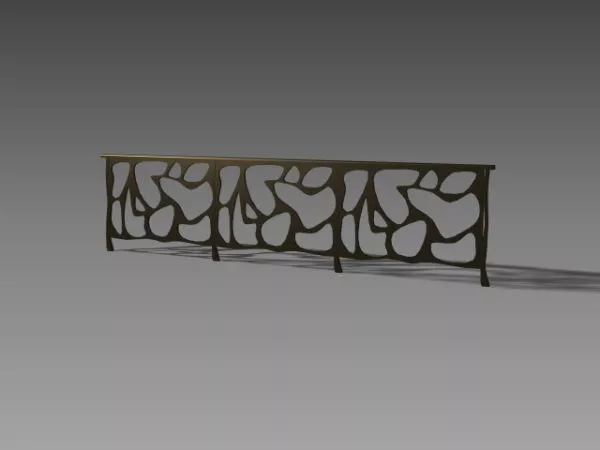 Housing Staircase With Handrail 3d model