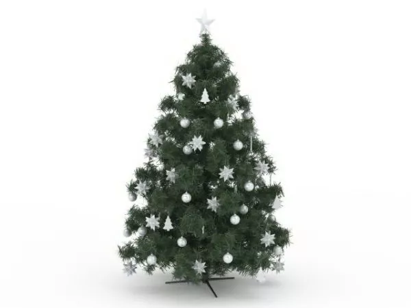 Artificial Christmas Tree Decoration 3d model Artificial Christmas Tree Decoration 3d model