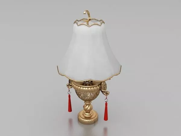 Asian Vintage Style Table Lamp 3d model Asian Vintage Style Table Lamp 3d model