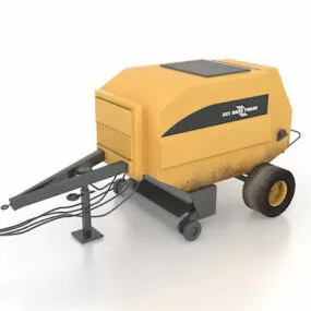 Construction Asphalt Paving Trailer 3d model