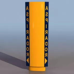 City Street Aspirator Panel 3d model
