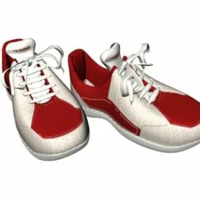 Man Athletic Running Shoes 3d model