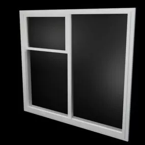 Home Design Attached Sash Window 3d model