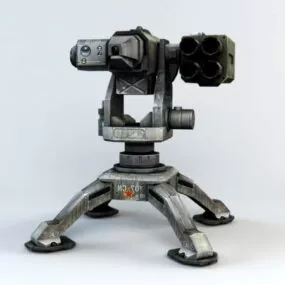 Automatic Sentry Gun Weapon 3d model