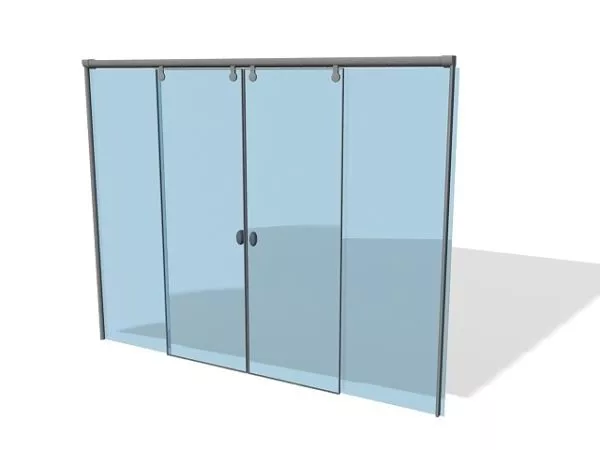Automatic Sliding Doors Furniture 3d model Automatic Sliding Doors Furniture 3d model