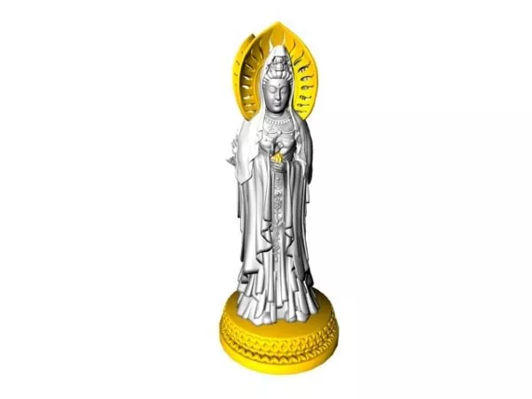 Indian Avalokitesvara Statue 3d model Indian Avalokitesvara Statue 3d model