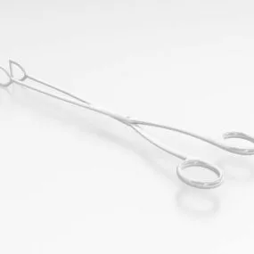 Hospital Babcock Tissue Forceps 3d model