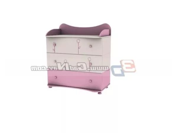 Girl With Deodorant Cosmetic 3d model