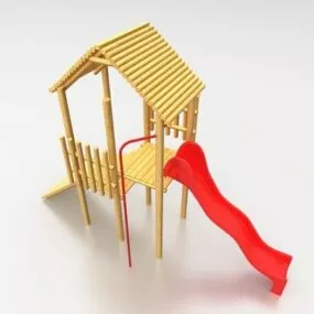 Wooden Backyard Playsets 3d model